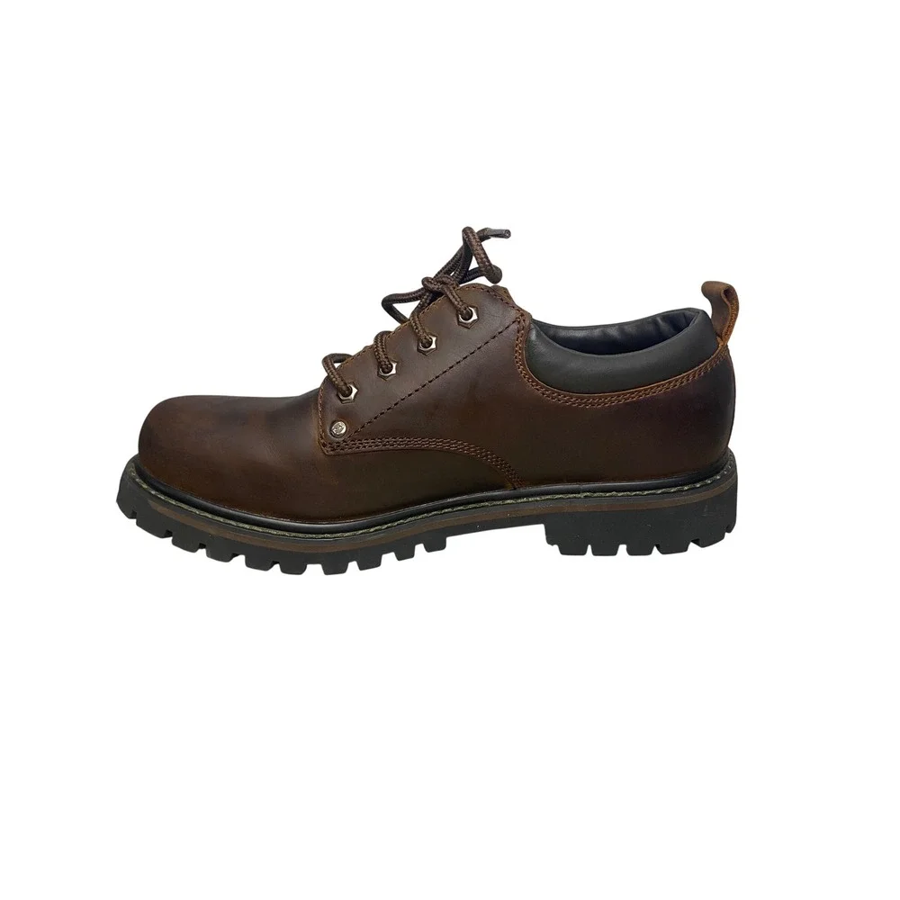 Skechers Mens Brown Leather Tom Cats Boots Utility Shoes Brown 11 Extra Wide